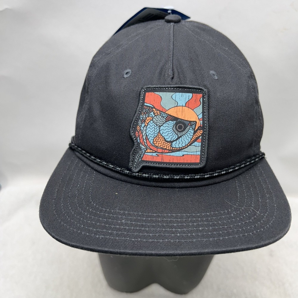Columbia Mens Adjustable Gray PFG Back Tag Corded Hat